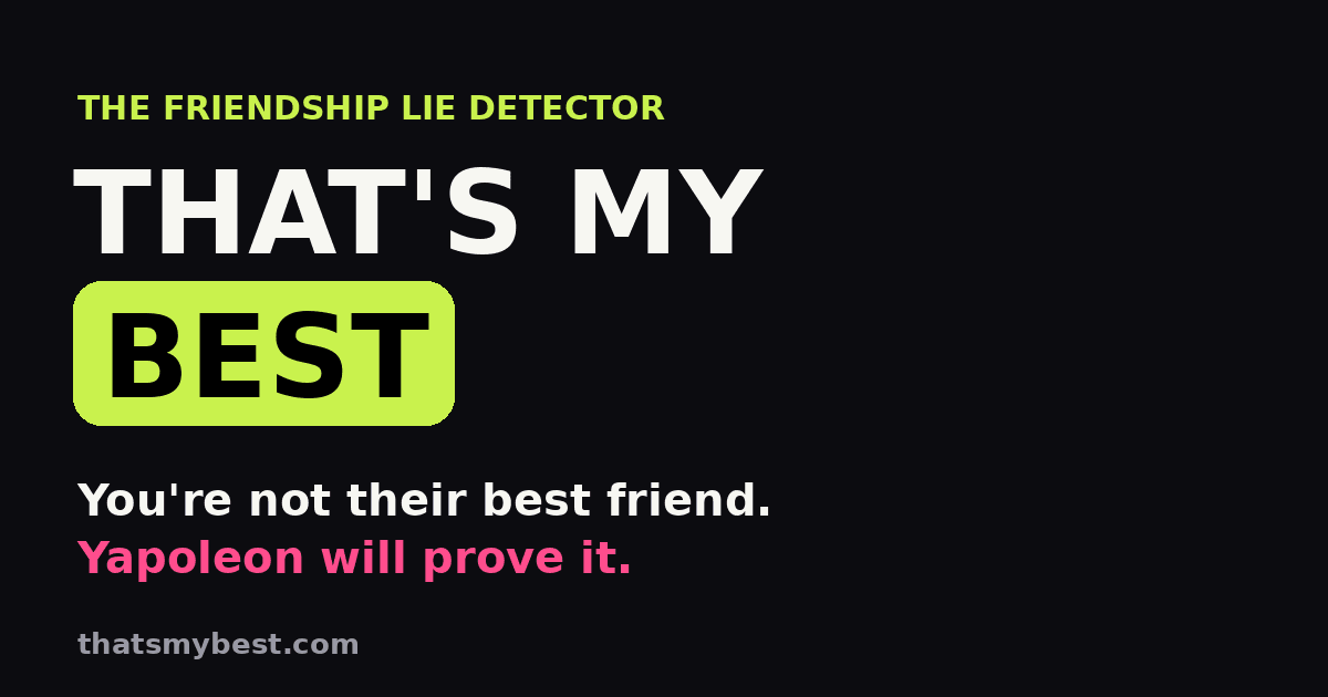 That's My Best